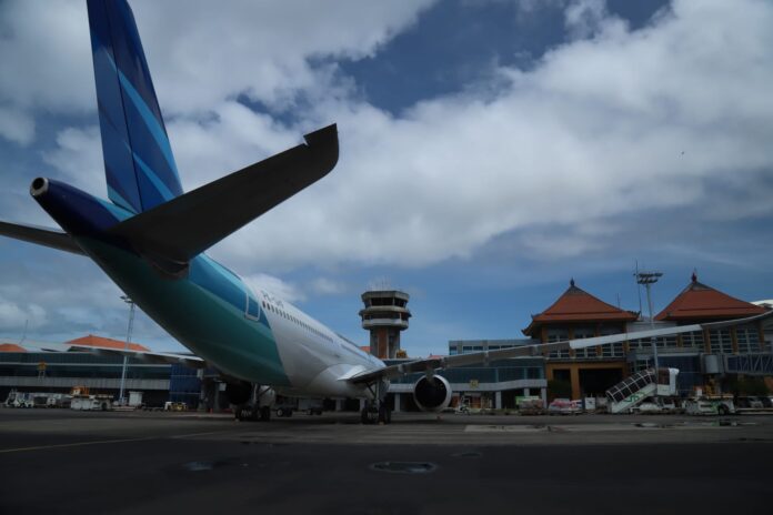 Apron pesawat di Bandara Ngurah Rai