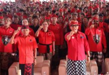 Koster Lantik Ribuan Pengurus PDI Perjuangan di Tabanan Koster lantik pengurus pdi perjuangan tabanan