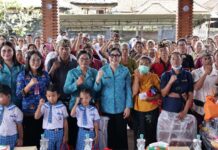 Bunda Rai Datang, Bantuan Mengalir untuk Warga Tabanan dan Kediri Tabanan