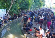 Mancing Sambil Ngayah, Ratusan Pemancing Ramaikan Lomba Air Deras di Banjar Bengkel Mancing