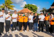 Wakil Ketua DPRD Badung Hadiri Aksi Korve Serentak dan Peringatan Hari Lingkungan Hidup Sedunia di Pantai Samuh DPRD Badung