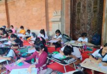 Puluhan Siswa SD di Badung Ikuti Lomba Mewarnai PKB XLVIII Tahun 2026 Lomba mewarnai PKB