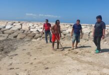 Dinas PUPR Bongkar Titik Drainase di Pantai Segara Ayu Pantai Segara Ayu