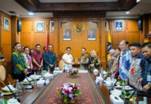 Perkuat Sinergi Pengelolaan Pangan dan Ketahanan Daerah, Bupati Badung Terima Kunjungan Pemkab Tapin Adi Arnawa