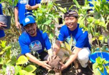 Demokrat Bali Lanjutkan Gerakan Langit Biru Indonesia Asri di Denpasar Penanaman pohon sebagai rangkaian Gerakan Langit Biru Indonesia Asri.