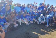 Gerakan Langit Biru di Gianyar, Demokrat Bali Lepas 300 Tukik dan Bersihkan Pantai Lembeng Demokrat Bali