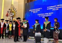 UHN Sugriwa Wisuda 608 Sarjana, Rektor Dorong Lulusan Bangun Daerah UHN Sugriwa