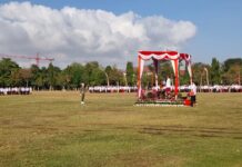 Pimpin Apel Hari Jadi ke-68 Provinsi Bali, Koster Ajak Krama Bali Bersatu Wujudkan Kejayaan Bali Hari Jadi Provinsi Bali
