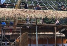 Semangat Gotong Royong Warnai Persiapan Karya Tawur Agung Manca Wali Krama di Pura Hulundanu Batur Pura Hulundanu Batur