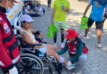 Sukseskan Maybank Marathon 2026, Tim Medis PMI Turut Jaga Pelari Tetap Aman PMI