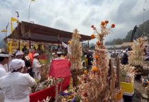 Diikuti Ribuan Umat, Tawur Agung di Pura Hulundanu Batur Berlangsung Khidmat Pura Hulundanu Batur